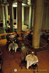 The Cistern Cafe, viewed from the top of the steps