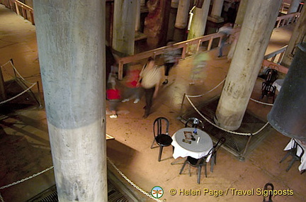 View of the Cistern Cafe from the top