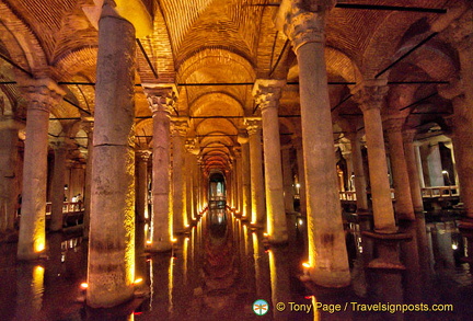 A stunning view of the sunken palace