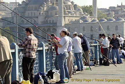 The Waterfront and Galata Bridge, Istanbul, Turkey