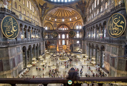 Inside Hagia Sophia