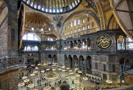 Inside Hagia Sophia