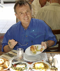 Traditional Turkish food at the Pudding shop