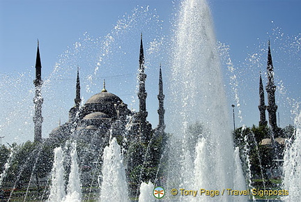 Around Sultan Ahmet, the Blue Mosque and Hagia Sofia, Istanbul, Turkey