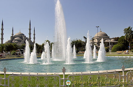 Around Sultan Ahmet, the Blue Mosque and Hagia Sofia, Istanbul, Turkey