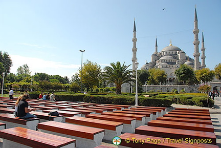 Seats in Sultanahmet Square