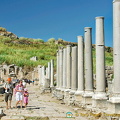 Colonnaded boulevard leading to the Nymphaeum