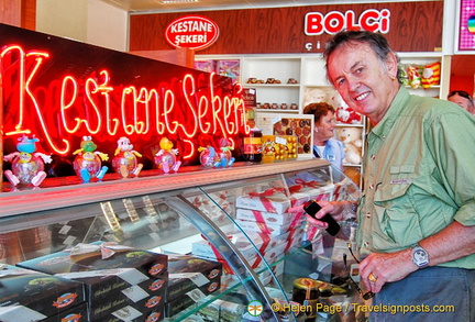 Tony checks out the Kestane Sekeri or candied chestnuts