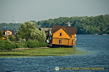 Arriving in Kyiv (Kiev) by river