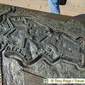 Bronze map of the Malakhov barrow fortifications