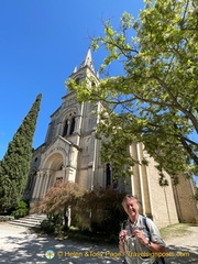 Tony outside Bonnieux Eglise Neuve