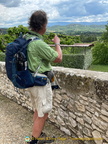 Tony pointing to Gordes