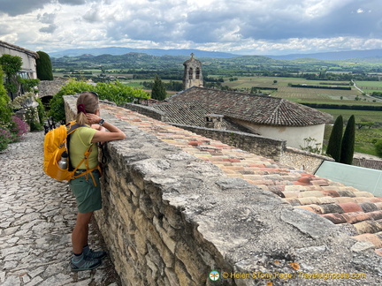 Looking back at Joucas village