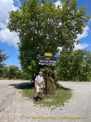 Col des trois Termes at 574m altitude