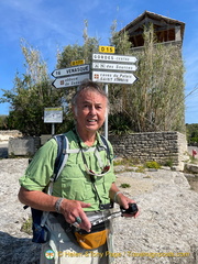 Tony at start point in Gordes