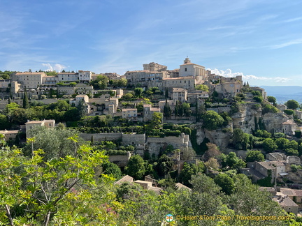 View of Gordes hilltop village