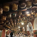 Locanda da Lino's ceiling (1231 visits) Locanda da Lino's interesting ceiling. Apparently some 3,000 pots cover the ceiling. Locanda da Lino's ceiling