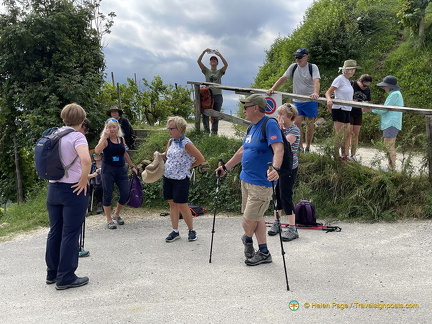 A short break after the climb