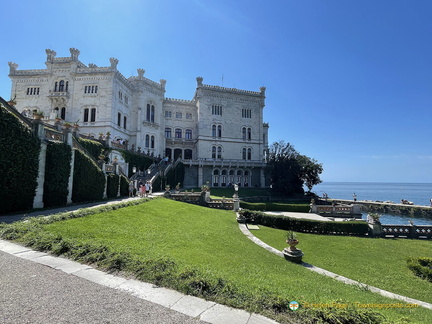 View from Miramare Castle garden