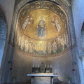 Virgin Mary enthroned (1213 посета) Cathedral of San Giusto's Mosaic apse depicting the Virgin Mary enthroned Virgin Mary enthroned