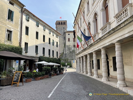 View of the Civic Tower and Asolo Town Hall