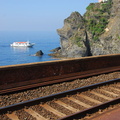 Manarola train track (882 بازدید) Manarola by train Manarola train track