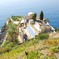 Manarola Cemetery perched above the sea