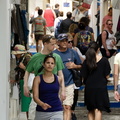 Busy Fira alleyways (1197 gweladenn) Fira's alleyways are full of shops and eating places Busy Fira alleyways