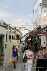 Me exploring the shops in Fira