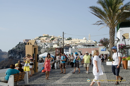 Fira - a popular tourist destination