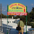 Fira Local Buses (920 visits) Sign pointing to the Fira Local Buses Fira Local Buses