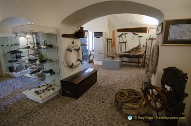 Showroom of nautical equipment