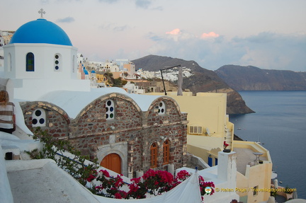 Blue-domed church