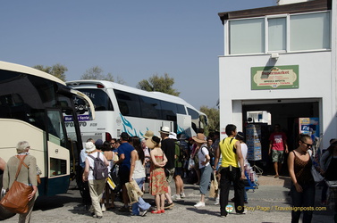 Oia Village bus terminal