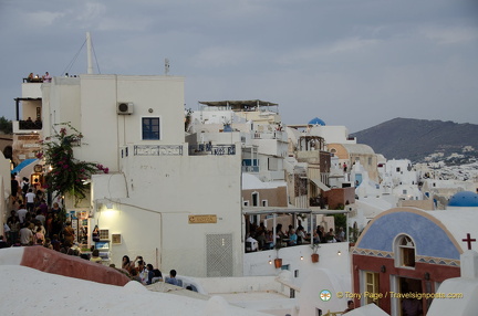 Oia Village sunset view