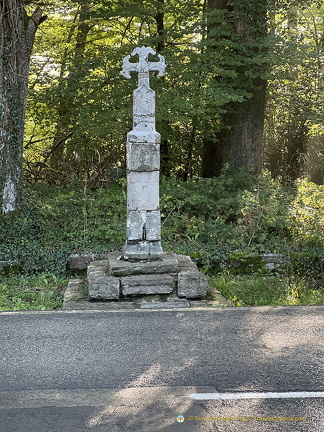 Stone Pilgrim's Cross in Roncesvalles