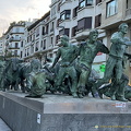 Monumento al Encierro (851 بازدید) Running of the Bulls sculpture by Bilbao sculptor Rafael Huerta. Monumento al Encierro