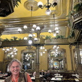 Having coffee at Café Iruña