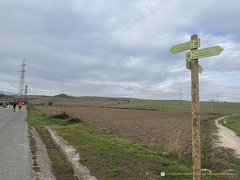 Signpost to Camino de Santiago