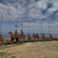 Monument of the Alto del Perdón (922 visits) This Monument of the Alto del Perdón is the work of Vicente Galbete Monument of the Alto del Perdón