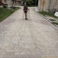 A giant scallop welcome. (844 besök) San Juan de Ortega is an important village of the Camino. A giant scallop welcome.