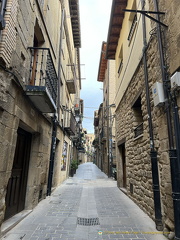 Narrow medieval street of Laguardia