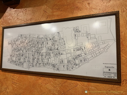 Map of Laguardia's underground cellars