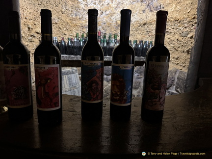 Bottles of Bodega El Fabulista wines