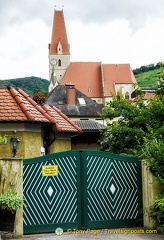 Striking gates at this property