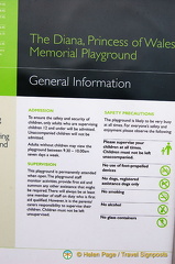 General Information about the Diana Memorial Playground