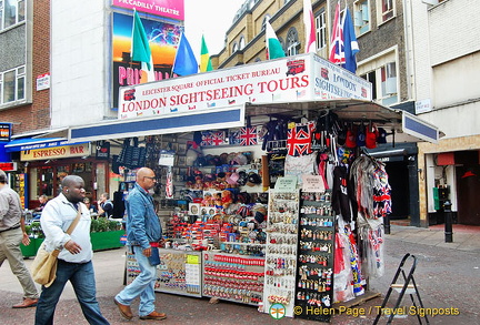 Souvenir store at Leceister Square