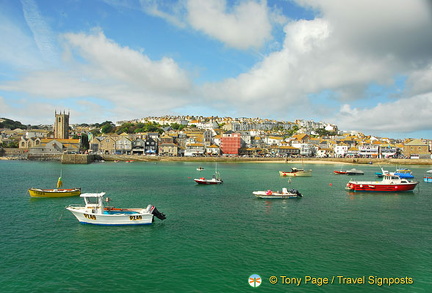 View of St Ives from the lighthouse