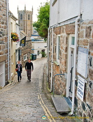 Walking in the direction of the Hepworth Museum