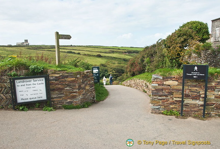 Entrance to Tintagel Castle ruins